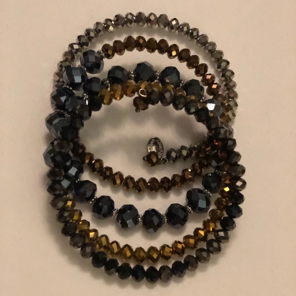 Multi Jeweled bangle bracelet - Picture 12 of 15